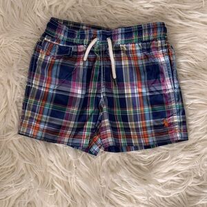 Polo by Ralph Lauren Blue and Green Swim Trunks